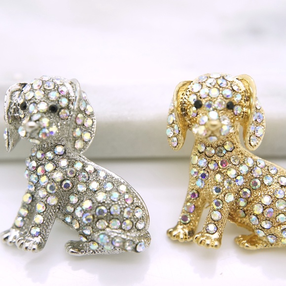 Puppy Dog Brooch Pin - Picture 1 of 6